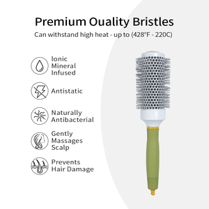 <span class=keywords><strong>Brosse</strong></span> <span class=keywords><strong>à</strong></span> <span class=keywords><strong>cheveux</strong></span> ronde en céramique OEM personnalisée, poils en nylon, corps en aluminium, <span class=keywords><strong>brosse</strong></span> professionnelle pour le coiffage et le séchage au sèche-<span class=keywords><strong>cheveux</strong></span>, vente en gros - Product Image 4