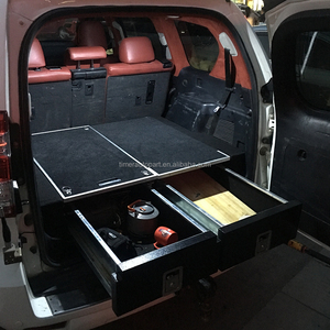 Boîte à outils 4x4 robuste pour camping-car tout-terrain non étanche, glissière supérieure, Prado 150, glissière arrière pour le lit, double tiroir de rangement - Product Image 1