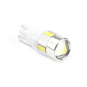 RCJ-bombilla LED para Interior de coche, luces de alto brillo, T10 5630 6SMD W5W 194