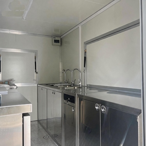 Nuevo Camión de Comida Móvil Retro Moderno, Remolque de Comida de Acero Inoxidable, Lámina Galvanizada, Fibra de Vidrio y Aluminio, Venta al Por Mayor - Product Image 2