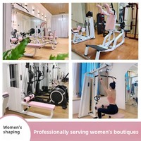 Ensemble complet de musculation en acier pour femmes, pour usage domestique, pour Squat Hack, Pont fessier, Entraînement des cuisses intérieures/extérieures, Poulie haute/basse et Entraînement du dos