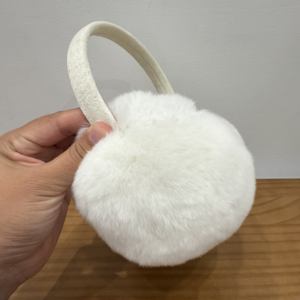 Женская повязка на голову из кроличьего меха - Product Image 6