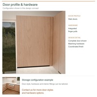 Meuble de cuisine de luxe, portes en mélamine au design moderne, aménagement en U, boîtes en panneaux de particules et tiroirs à fermeture amortie