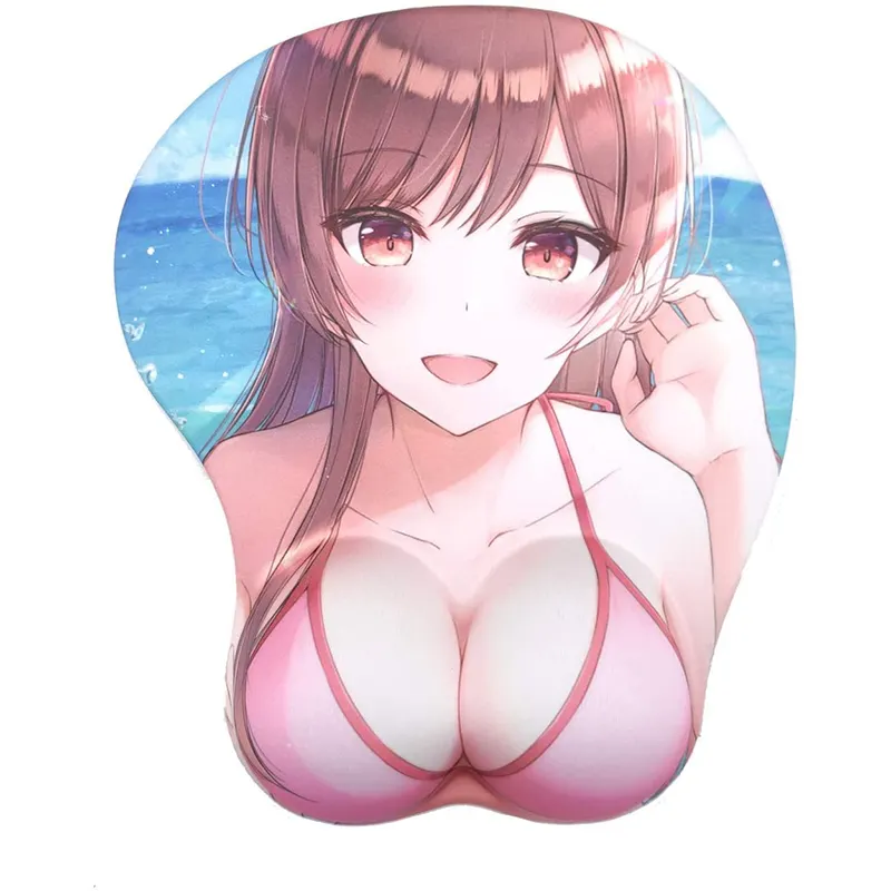 Pretty Funny 3D Anime Sexy Cartoon Breast Girl Gel Mouse Pad