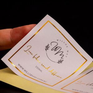 Etiquetas Adhesivas Personalizadas de Vinilo Impermeable para Embalaje de Productos, Impresión al por Mayor, Etiquetas con Logotipo de Marca en Blanco, Troqueladas - Product Image 2