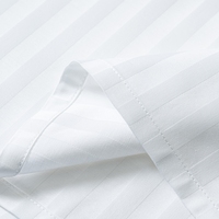 Parure de lit hôtelière moderne en coton 100 %, housse de couette et drap plat blancs, qualité supérieure, vente en gros
