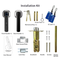 Cerradura Inteligente Ttlock para Exteriores, Impermeable, Negra, Compatible con Tuya, para Puerta de Aluminio, Acero, Latón, Acero Inoxidable y Madera, con Almacenamiento de Datos en la Nube
