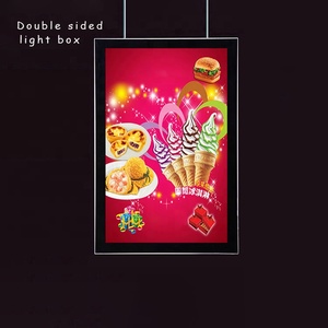 Suspension murale double face en aluminium LED magnétique pour vitrine immobilière Panneau d'affichage A0A1A2A3B0B1B2B3 pour publicité réelle - Product Image 6