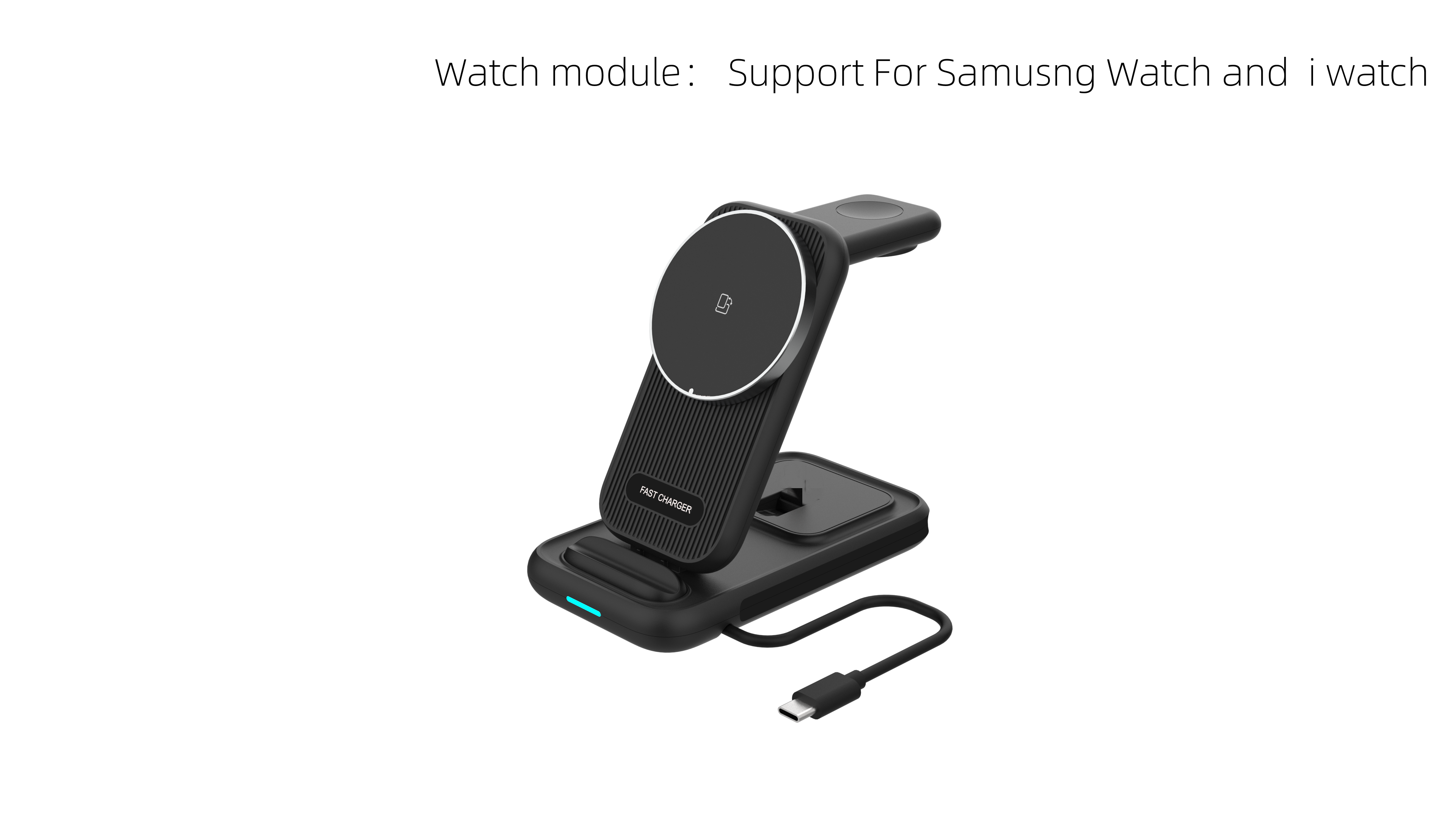 Negro-Socket-Para Aple/Samsung Watch