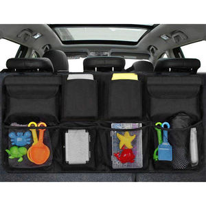 Sac de rangement universel pour siège arrière de voiture organisateur de coffre de voiture <span class=keywords><strong>en</strong></span> cuir pliable sacs de rangement étanches pour voiture - Product Image 5