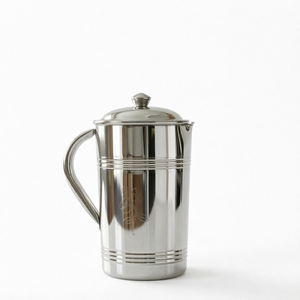 Seau filtrant à thé en acier inoxydable avec couvercle 6-10L, style moderne, carafe en métal, seau à thé en acier inoxydable, carafe en métal moderne avec couvercle - Product Image 1