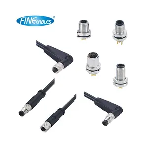 Finecables Electrical IP67 Waterproof Circular Sensor 3/4pin M5 Connector