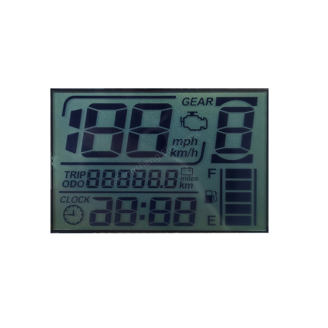 Custom Digital LCD Display speedometer LCD Screen Dashboard Display Speedometer LCD Module HTN Transparent LCD Display for Car
