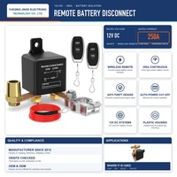 Interrupteur de déconnexion de batterie à télécommande 250A 12V, isolateur automobile