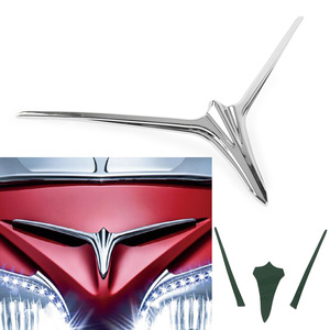 Garniture de sourcils ABS de moto RACEPRO, décoration adhésive, accessoire de carénage supérieur pour ailes dorées, <span class=keywords><strong>GL</strong></span> 1800 <span class=keywords><strong>2012</strong></span> 2013 2014 2015 2016 2017 - Product Image 2