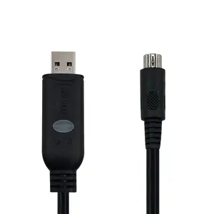 SH-P8V USB RS422 To Mini Din 8pin Programming Cable For Mitsubishi PLC FX3U And FX Series
