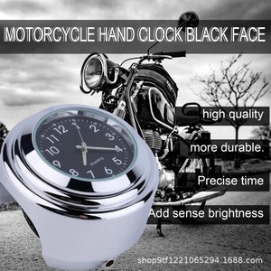 Horloge de guidon étanche en aluminium pour <span class=keywords><strong>moto</strong></span>, avec thermomètre intégré, format 7/8 pouces, pour accessoires de carrosserie <span class=keywords><strong>moto</strong></span>, livraison rapide (RTS) - Product Image 6