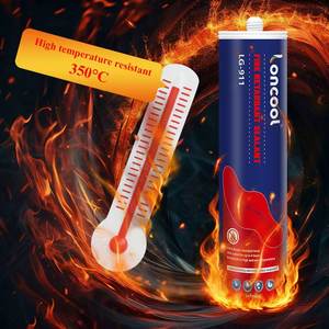 Scellant en silicone ignifuge LONCOOL, adhésif résistant au feu pour joints muraux, tuyaux, câbles, étanchéité, protection incendie - Product Image 6