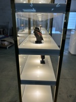 Vitrine en verre design de boutique sur mesure pour le tabac Shisha Vitrine avec lumière LED pour magasin de fumée