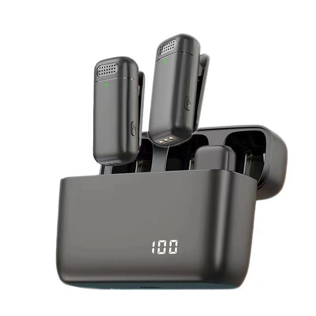 K6 Mini Wireless Lavalier Mic With Charging case Bin K13 Wireless Lapel Microphone for YouTube iphone Android Mobile Phone