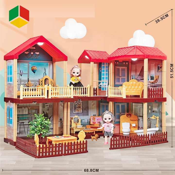 Girl Mini Doll Miniature House Game Set Pretend Play Toys Furniture Other  Pretend Play & Preschool Doll Toy Color Box With Light - Buy Girl Mini Doll  Miniature House Game Set Pretend