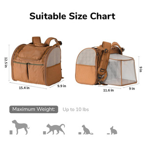 Sac à dos pour chat extensible, respirant, portable, grand espace, sac de transport pour animaux de compagnie en forme de capsule spatiale pour chats et chiens - Product Image 3