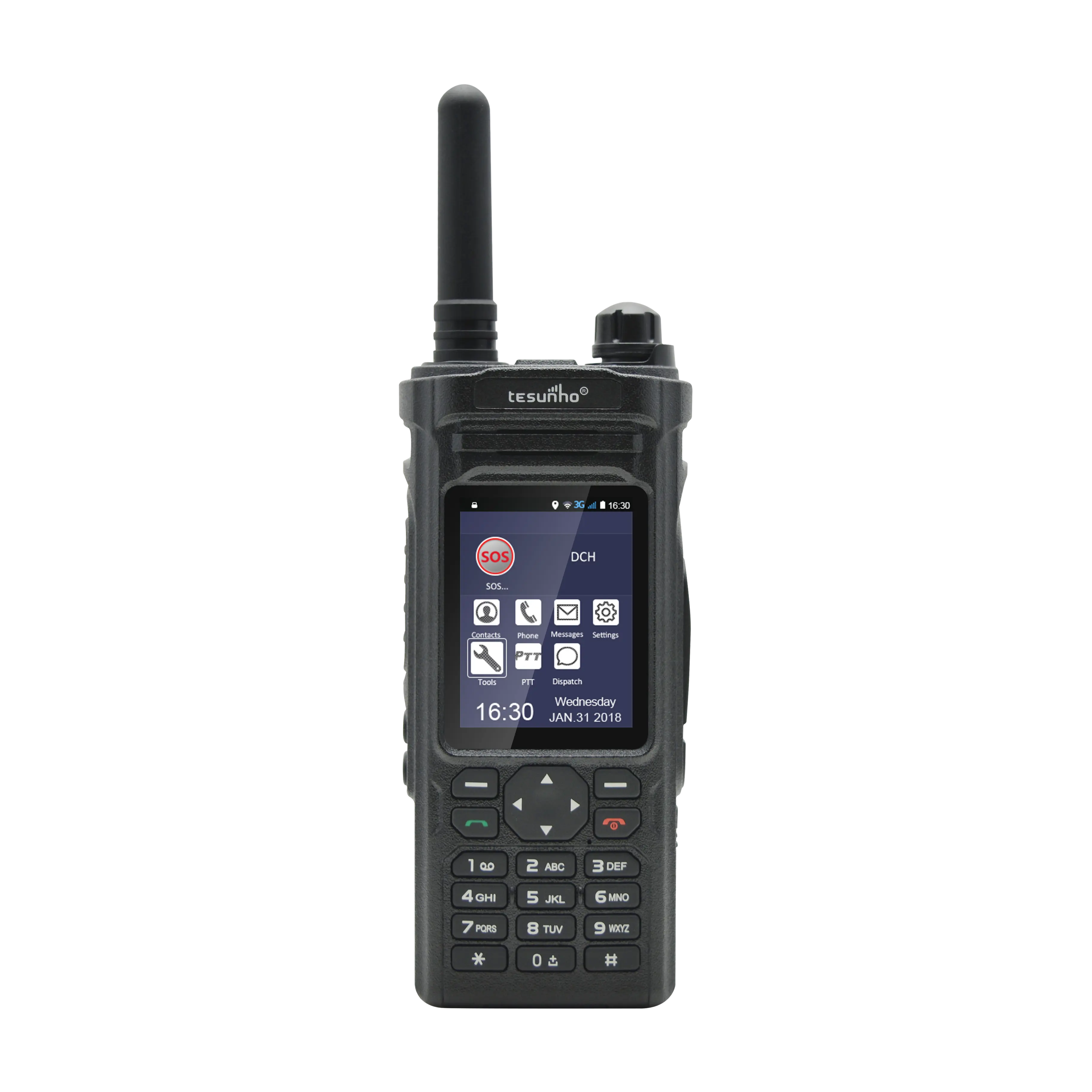 Tesunho High Tech Handheld Police Use Radio Android Walkie Talkie Phone Military Radio