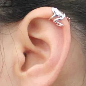 Daochong Custom Fashion Frog Earrings <strong>Ear</strong> <strong>Cuff</strong> Jewelry Sterling <strong>Silver</strong> 925 - Product Image 1