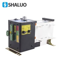 AISIKAI 160A 2P ATS Saklar Transfer Otomatis Daya Ganda untuk Kontrol Generator Diesel, Saklar Pemutus Sirkuit AC Satu Fasa dan Tiga Fasa