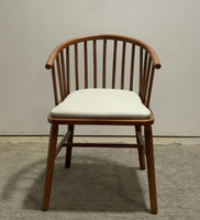 Chaise de salle à manger de luxe Princesse |   Chaise de restaurant/hôtel en bois massif rembourrée au design moderne pour usage commercial