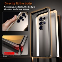 Étui de protection en alliage d'aluminium de luxe pour Samsung Galaxy S26 Ultra, fin et résistant aux chocs