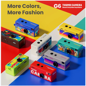 กล้องดิจิตอลขนาดเล็ก G6 Mini หน้าจอ 0.96 นิ้ว กล้องพวงกุญแจสไตล์เรโทร รองรับการ์ดหน่วยความจำ ความละเอียด 1080P กล้องวิดีโอขนาดเล็กมาก พร้อมแฟลช - Product Image 2