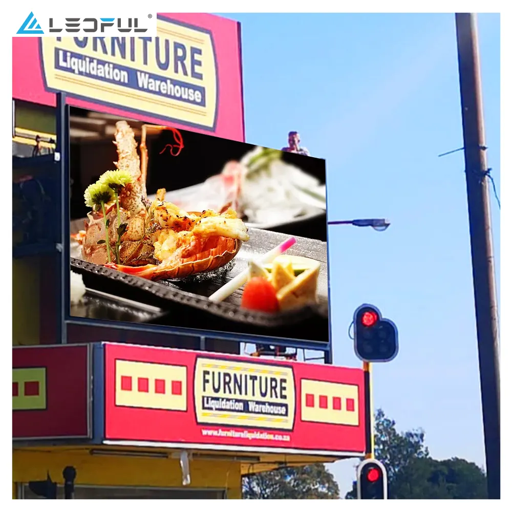 LEDFUL-nueva pantalla LED a todo Color para publicidad al aire libre, Carteles gigantes 3D para exteriores, P10