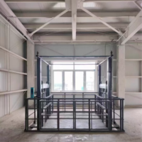 X-YES 3-15m intérieur extérieur Vertical Rail fret ascenseur hydraulique nouvelle cargaison Table élévatrice plate-forme Construction atelier moteur