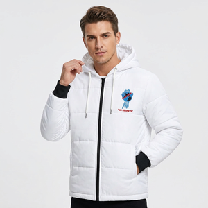 Custom Winter Puffer <b>Jacket</b> with Hood <b>Warm</b> Quilted Lightweight <b>Waterproof</b> Outdoor Fashion <b>Jacket</b> for Men Women - Product Image 2