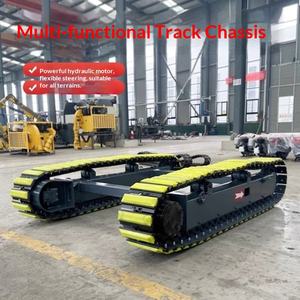 Châssis de transport sur chenilles tout-terrain, petit véhicule agricole à chenilles en caoutchouc, semelle de chenille intelligente - Product Image 1