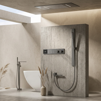 Ensemble de douche thermostatique encastré mural MYN avec affichage numérique, entièrement en cuivre, robinets thermostatiques pour la maison