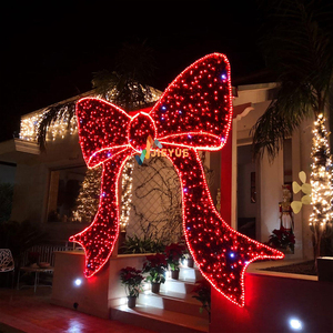 Lumières LED dynamiques 3D personnalisables en forme <span class=keywords><strong>de</strong></span> nœud pour l'extérieur, éclairage décoratif urbain pour Halloween, centres commerciaux et paysages en PVC - Product Image 4