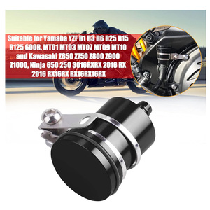 Motorcycle Brake Clutch Fluid Reservoir Cup CNC Machined Aluminum Alloy 40ml Capacity Hard Anodized Surface Universal Fitment - Product Image 6