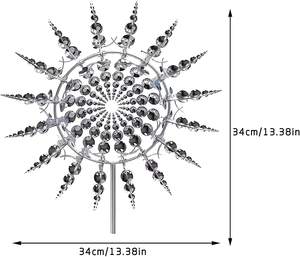 <span class=keywords><strong>Moulin</strong></span> à <span class=keywords><strong>vent</strong></span> en métal unique et magique Oniya, sculpture cinétique 3D, <span class=keywords><strong>moulin</strong></span> à <span class=keywords><strong>vent</strong></span> pour terrasse, pelouse, jardin, décoration extérieure - Product Image 2