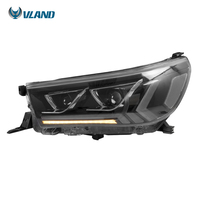 VLAND — phare avant complet à LED, avec clignotant séquentiel, feu frontal DRL, pour TOYOTA HILUX, REVO, ROCCO, 2015, 2019