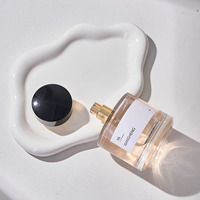 Flacon de parfum cylindrique en verre de luxe 30ml 50ml 100ml pour emballage cosmétique de marque, logo personnalisé, atomiseur vide