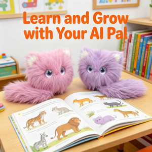 Compañero de Diálogo Inteligente con IA, Adorable Gato de Peluche Morado, Juguete de Peluche Perfecto para Cuentos para Dormir y Charlas de Niños - Product Image 2