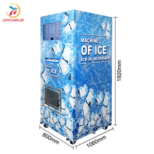 Distributeur automatique de glace JFP Commercial 150 kg, distributeur de glaçons intelligent <span class=keywords><strong>24h</strong></span>/24 en libre-service avec systèmes de paiement internationaux - Product Image 4