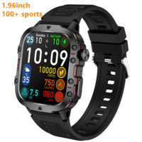 Montre connectée sportive Yiqungo QX11, écran TFT 1,96 pouces, assistant vocal IA, étanche IP67, longue autonomie, boîtier en alliage, suivi du sommeil et des activités