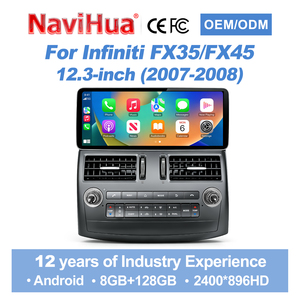 Navihua Nouveauté 12.3'' Écran tactile Android Autoradio Multimédia Carplay Auto Stéréo GPS pour Infiniti FX35/FX45 2007-2008 - Product Image 1
