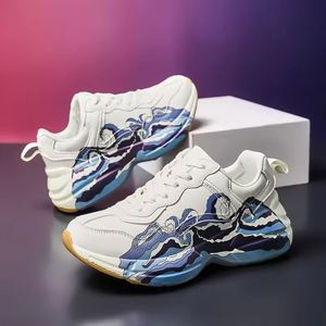 Chaussures décontractées unisexes de haute qualité, chaussures de course épaisses tendance pour hommes et femmes, baskets blanches tendance, chaussures de marche - Product Image 3