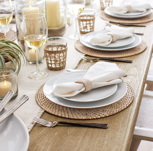 Anneaux de serviette en rotin faits à la main de style bohème, matériau naturel, porte-serviettes en osier tissé à la main pour une décoration de table élégante - Product Image 4