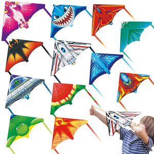 Cerfs-volants Requin, Dragon, Licorne et <span class=keywords><strong>Avion</strong></span>, Jouets Volants Faciles à Piloter, Grand <span class=keywords><strong>Cerf</strong></span>-<span class=keywords><strong>volant</strong></span> pour Garçons et Filles, Activités de Plage, de Parc et de Fête en Plein Air - Product Image 6