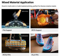 Imprimante 3D FDM Snapmaker U1 - 4 buses indépendantes, impression multicolore, haute vitesse avec surveillance IA pour usage domestique